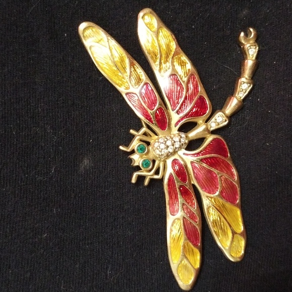 Dragon fly and a honeycomb bee brooch - Picture 2 of 7